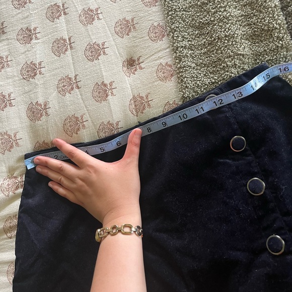 The Main Street Exchange Navy Corduroy Pencil Skirt - Picture 8 of 8